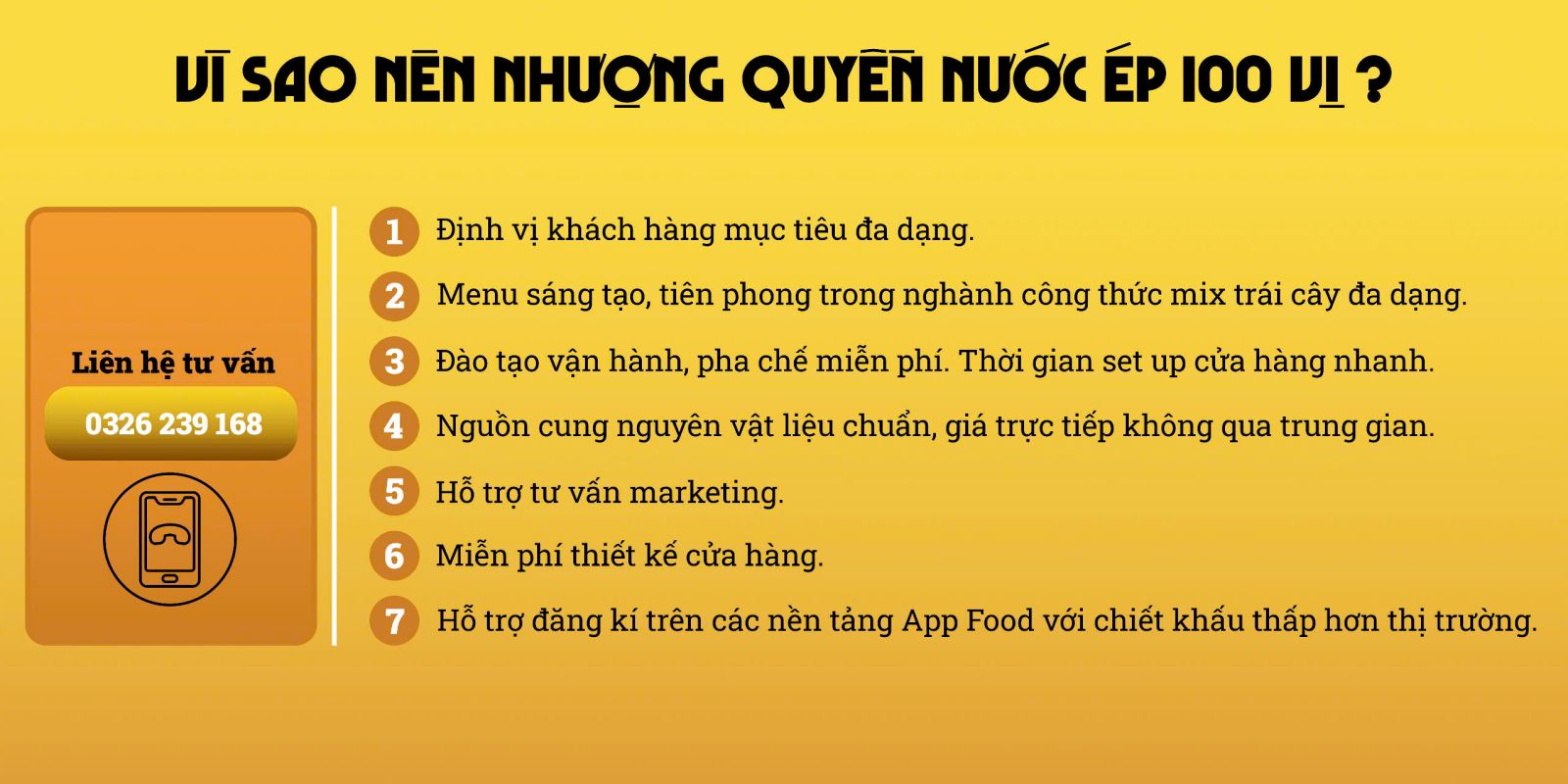 Nhượng Quyền Nước Ép Trái Cây Hồ Chí Minh | Nhượng Quyền Nước Ép Trái Cây Quận 3